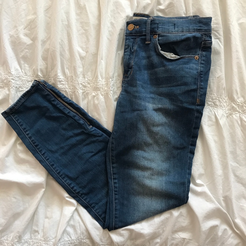 MADEWELL Skinny Skinny Ankle (with ankle zips)